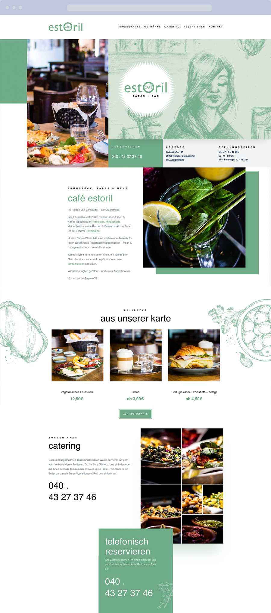 Wordpress Webdesign Café Estoril