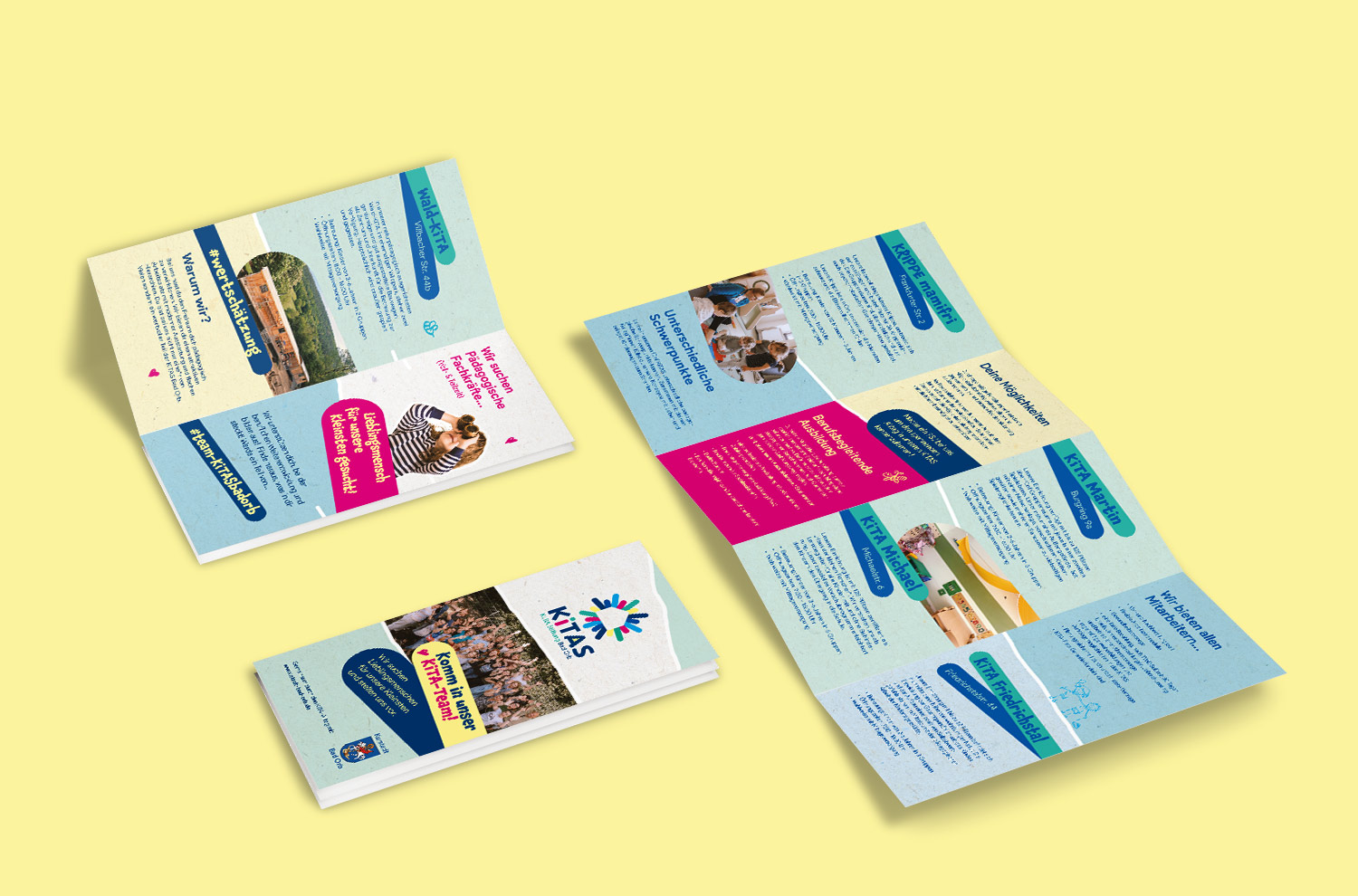 KLBA Stiftung Flyer DINlang Flyer Abbildung