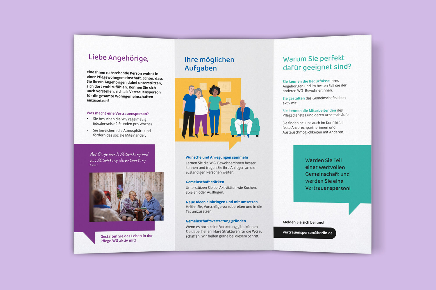 Beispielhafte Abbildung des Flyers