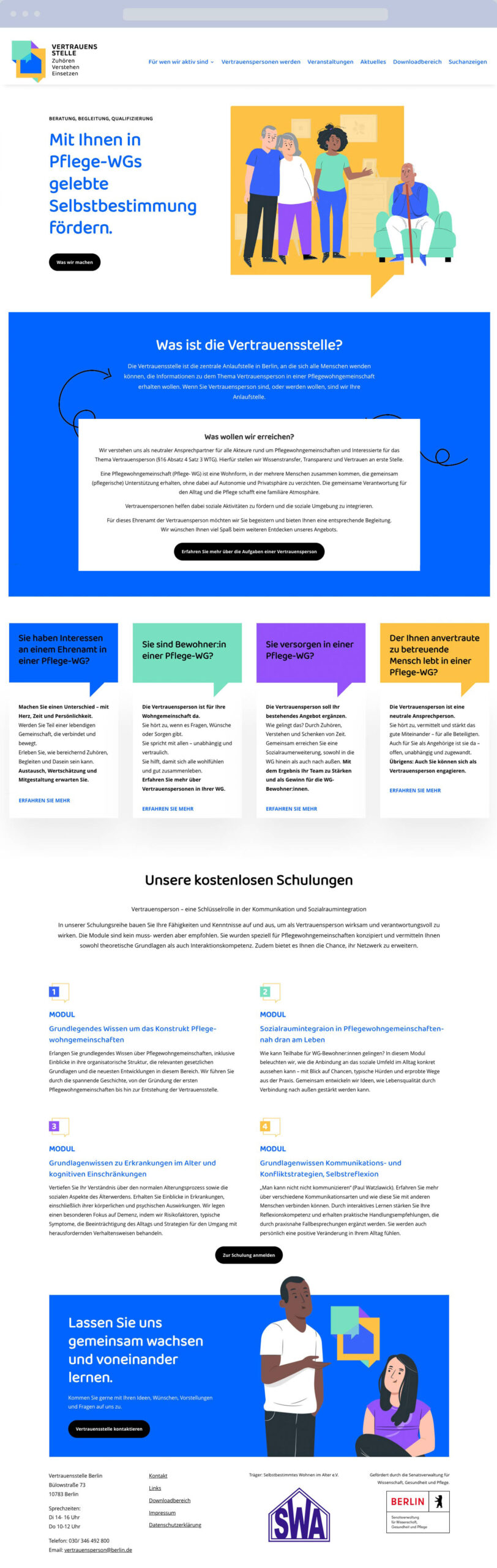 Abbildung der Startseite von vertrauensperson.berlin